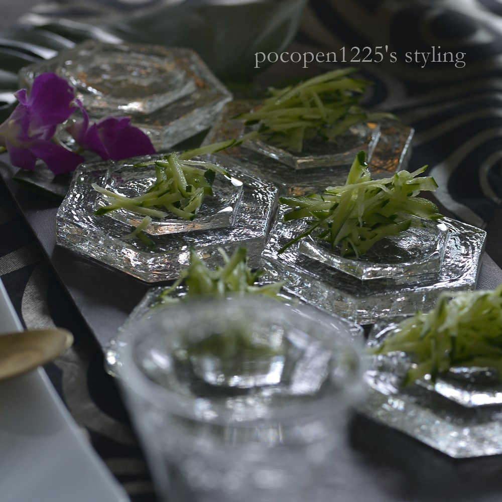 末國清吉｜六角銘々皿 クラック｜作家もの和食器通販”IVORY