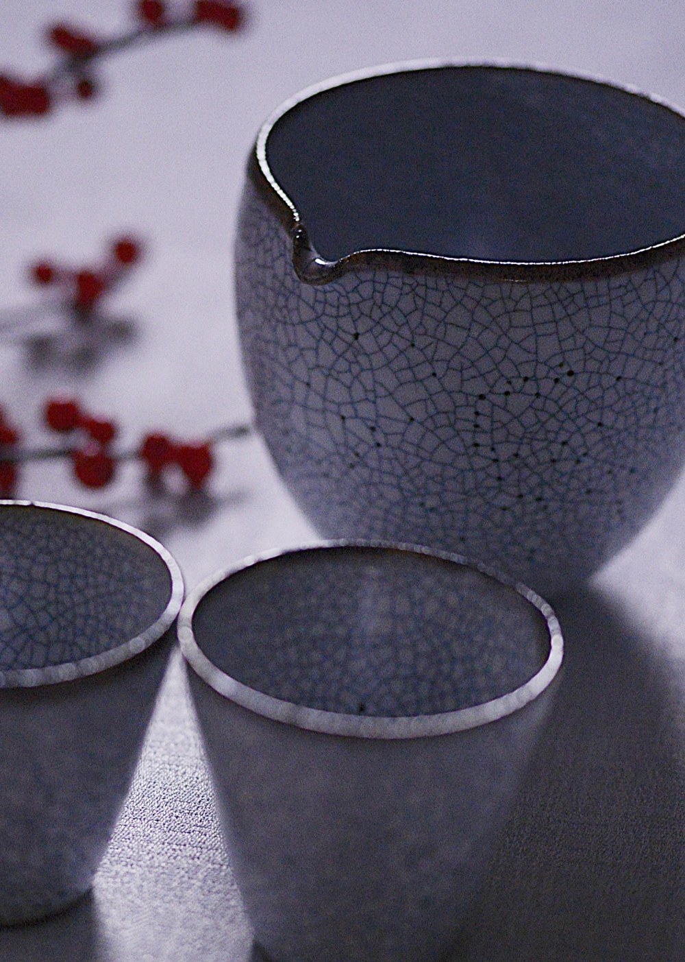 水野幸一｜墨貫入酒器｜作家の器と暮らす。IVORY