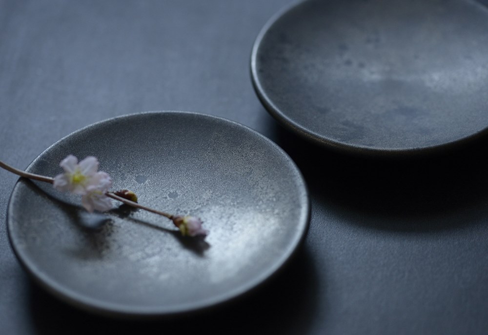 冨樫孝男さん　　プレート　6枚セット 冨樫孝男｜四分一｜豆皿｜丸皿｜作家もの和食器通販通販 IVORY