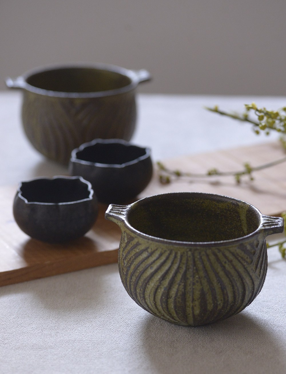 村上直子｜ 耳付ボウル｜作家もの和食器通販”IVORY