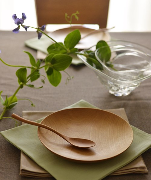 日本の伝統 陶器皿 木製台座付き 最終値下げ❢ 後藤文生｜天然木木皿24cm｜作家もの和食器通販通販 IVORY