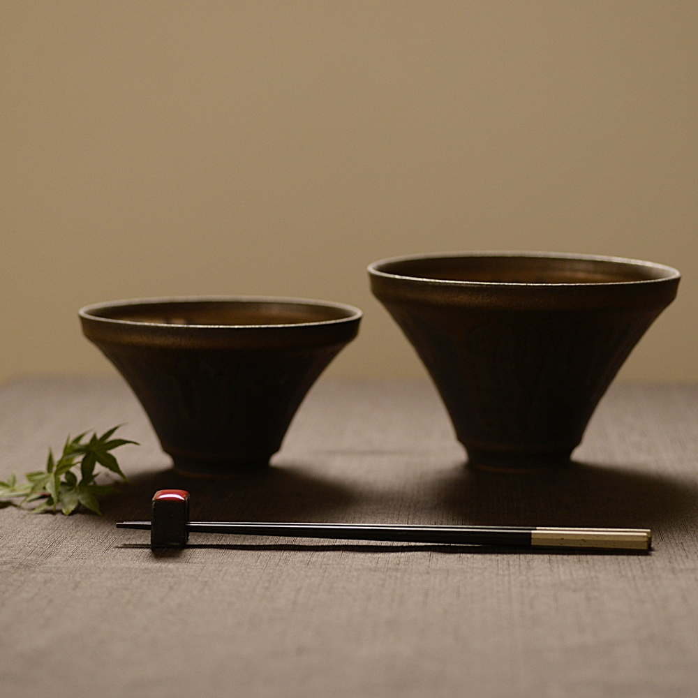 奥田章｜金彩反りどんぶり｜作家もの和食器通販”IVORY