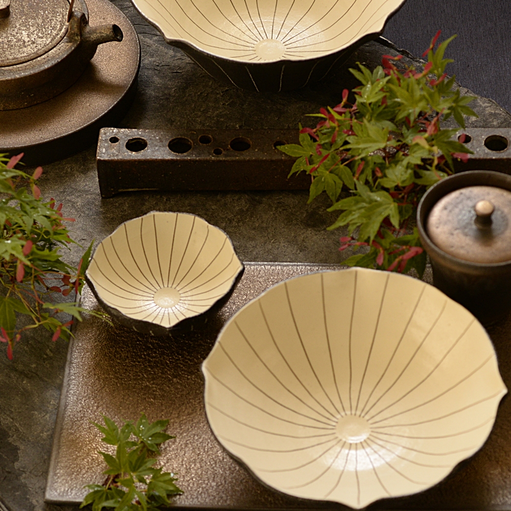 奥田章｜蓮華鉢｜作家もの和食器通販”IVORY