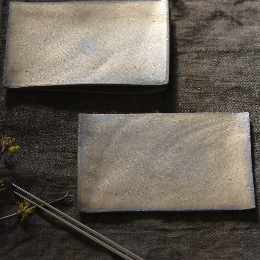 水野幸一｜銅彩釉 角板皿｜作家の器と暮らす。IVORY