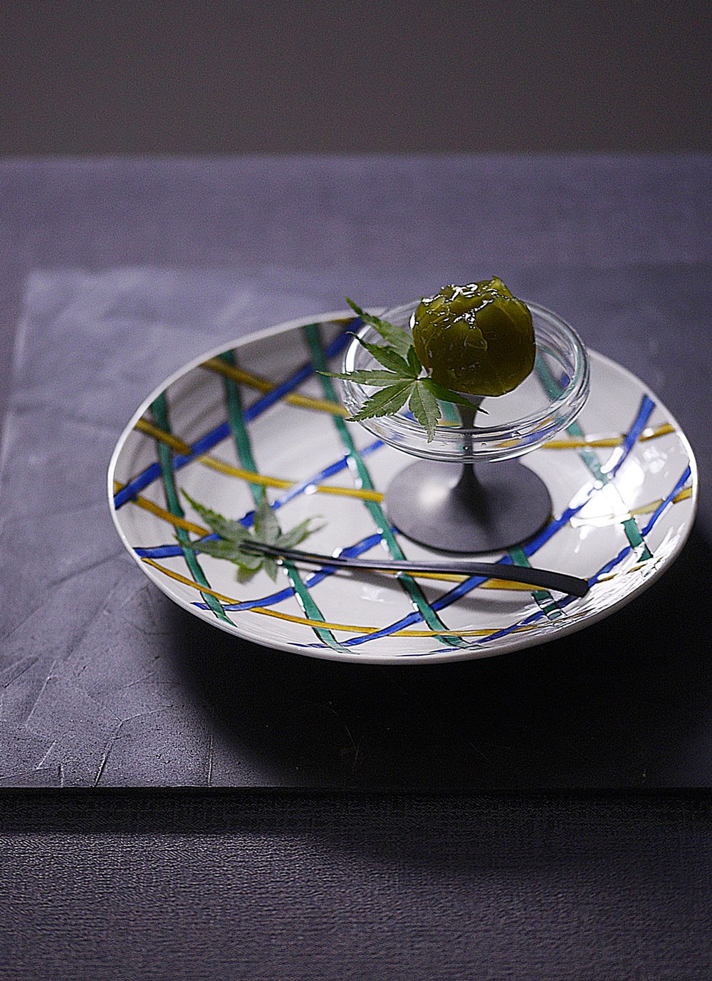 受注制作品] 瑛生の器（九谷美陶園）｜青手かごめ文様皿｜作家の器と