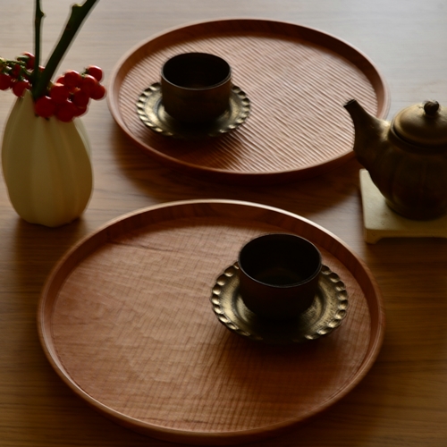 ふるいともかず｜丸盆３２.５ｃｍ｜作家もの和食器通販通販 IVORY