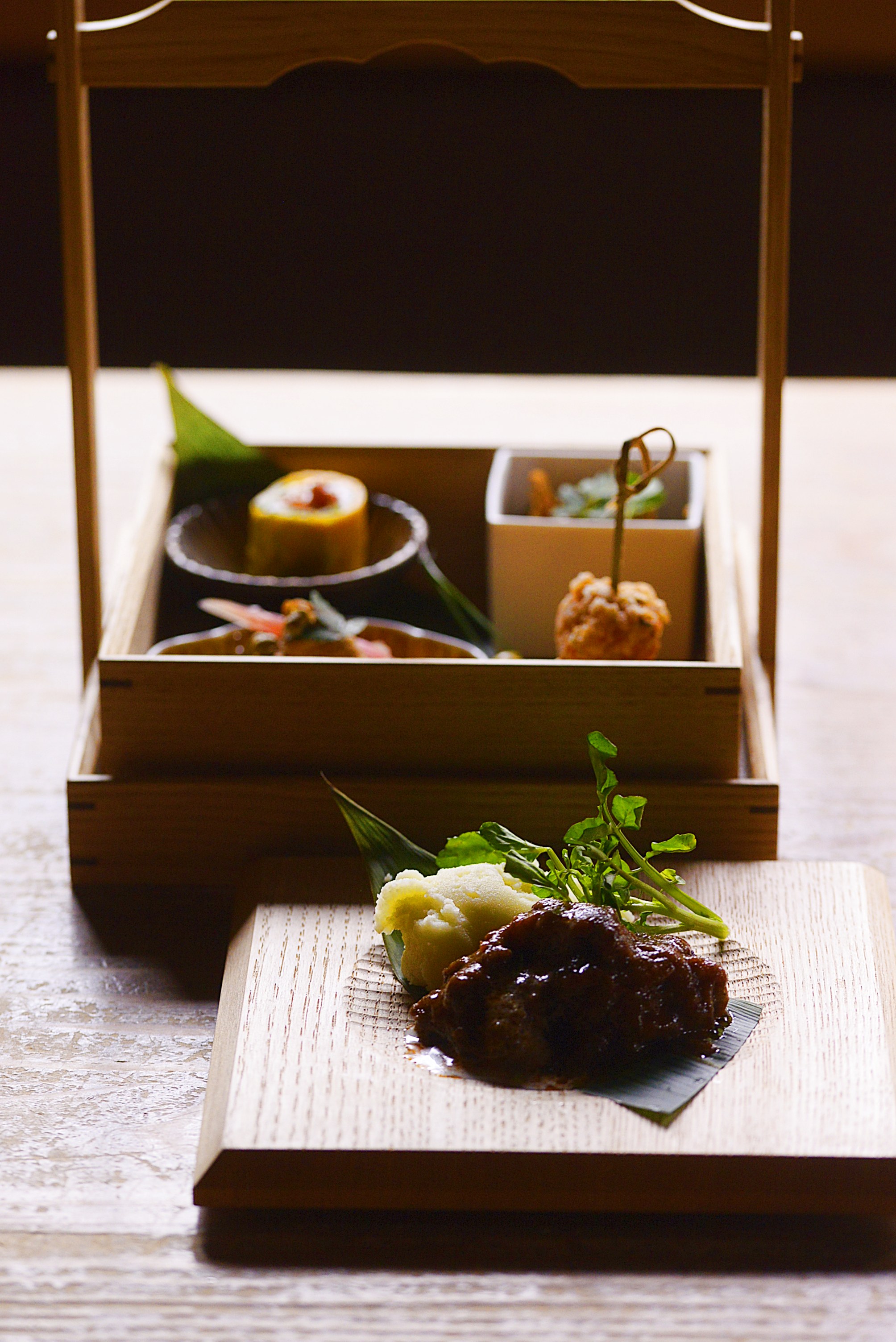 ふるいともかず｜さざ波 木製 重箱｜作家もの和食器通販通販 IVORY