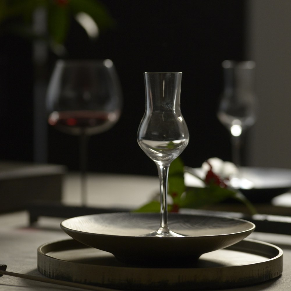 スガハラ シャンパングラス ワイングラス ブラック ワイングラス ペア