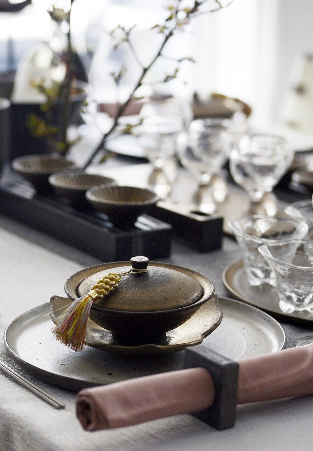 奥田章｜金彩 片口ふたわん｜作家もの和食器通販”IVORY