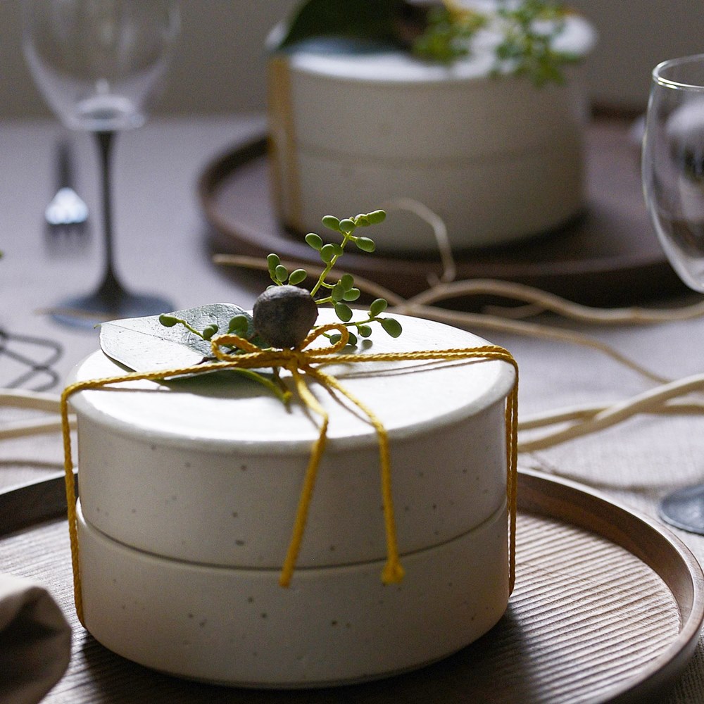 藤田千絵子｜みかげ 重箱｜作家もの和食器通販通販 IVORY