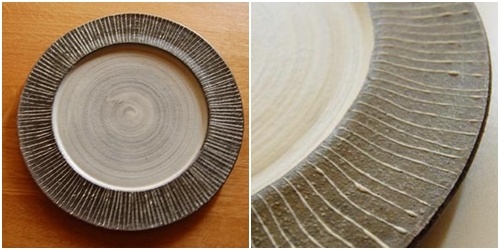 奥田章|トクサオランダ皿28cm|作家もの和食器通販”IVORY