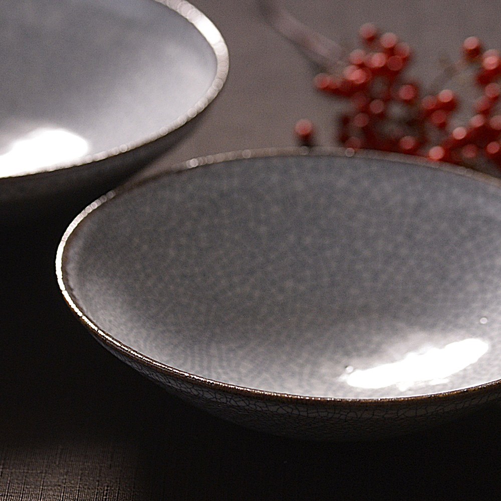 水野幸一｜墨貫入 鉢｜作家もの和食器通販”IVORY