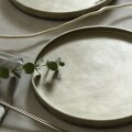 森下綾 漆器 リム皿8寸錫色 作家もの和食器通販”IVORY